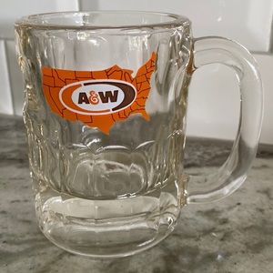Vintage 8oz A&W glass mug